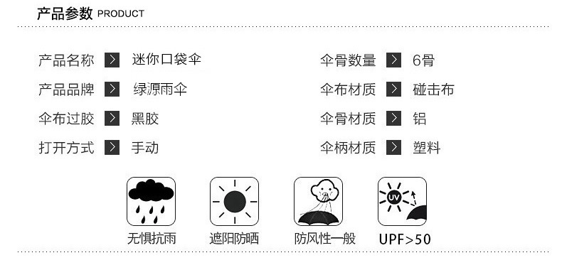 五折疊禮品傘尺寸